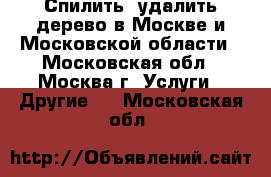 Спилить, удалить дерево в Москве и Московской области - Московская обл., Москва г. Услуги » Другие   . Московская обл.